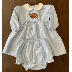 Petit Ami Gingham Football dress NWOT size 12 mo
